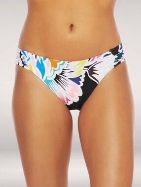 NEW Trina Turk Seychelles Printed Hipster Bikini Swim Bottom Multicolor Lined 6